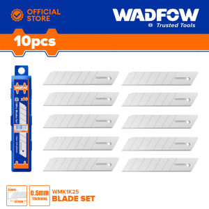 WADFOW 10PCS Snap-off Cutter Blades Set 25mmx127mm White Blade Snap Off Replacement Blades Cutter WMK1K25 WHT