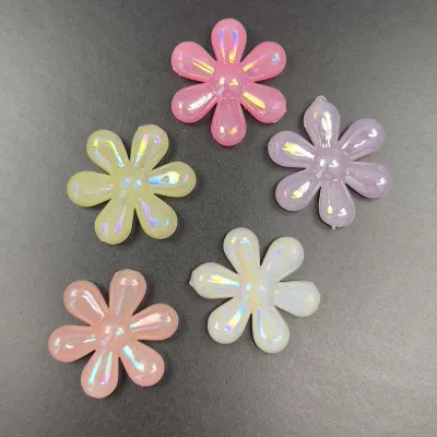 Veeds 5 Pcs Sea Flower Bead 23mm Assorted Candy DIY Beads Art and Craft