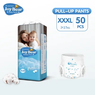 JOy Bear 50PCS Baby Diaper pants Disposable diapers for baby ultra thin NB/S/M/L/XL/XXL/XXXL Newborn diaper Korean Diaperr Unisex