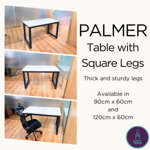 PALMER 120cm Heavy Duty Sturdy Table Thick Boltless Screwless Dining Computer Study Office