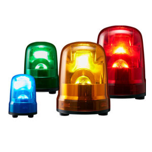 ใหม่! ไฟหมุน LED พร้อมเสียงไซเรน ไฟฉุกเฉิน ไฟไซเรน เตือนภัย Patlite 220V-240V AC 3W สีแดง หรือ สีเหลือง