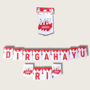 Banner Dirgahayu RI | Tulisan Hut Republik Indonesia dekorasi 17 agustusan