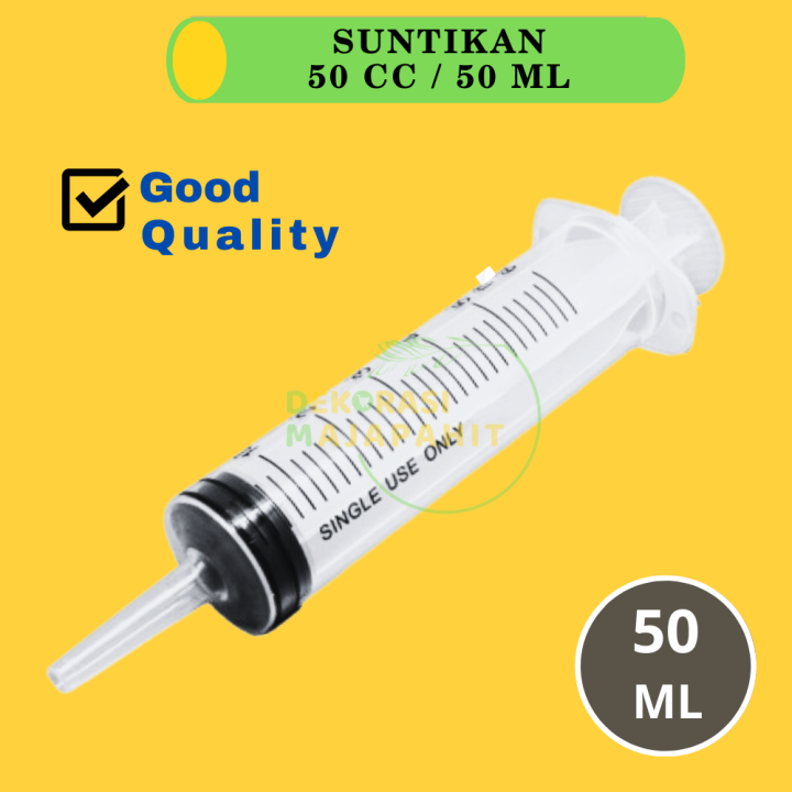 DM Suntikan 50 cc mL Spuit Catheter Kateter Tip Sepuit Syringe Siringai ...