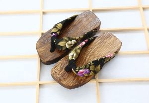 Childrens clogs Japanese cosplay paulownia slippers girls kahoy flip flops