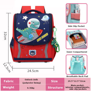 DAILYGO 6-12 Years Old Waterproof Childrens School Bag Wear-Resistant Unicorn Bag for Kids Girls Backpacks