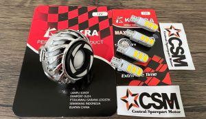 Paket Lampu Motor Lampu Stop Projie Running Plus 4pcs Sen Jelly Diam/Non Flash Kuning