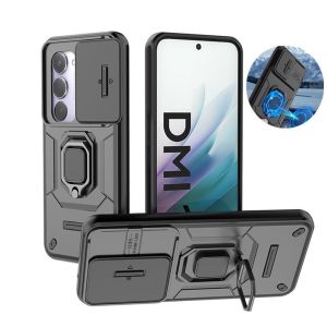For Xiaomi Redmi 15 4G Case Armor Shockproof Magne Holder Ring Case For Redmy 15 Redmi15 4G Camera Lens Protective Cover