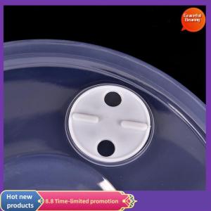 Graceful Clear Microwave Plate Cover Food Dish Lid Ventilated Steam Vent Kitchen Cooking