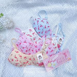 COD 3pcs baby bra animal  print design good for teensevery teens are beautiful 8-12 years old