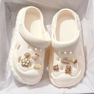 [Free Shipping] Cute Summer Outdoor Indoor Home Non-Slip Thick-Soled New Croc Shoes Summer Slippers for Women
