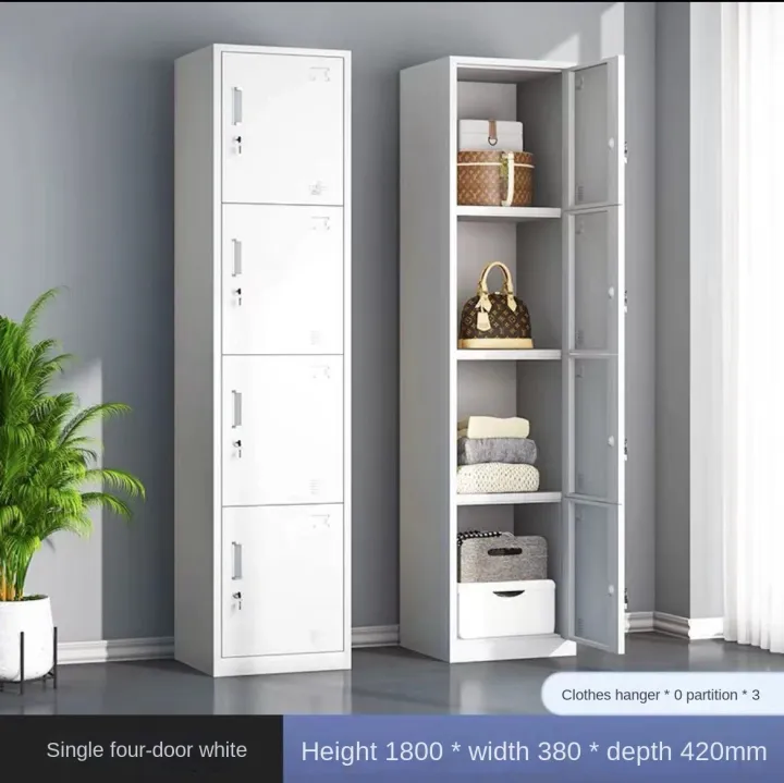 Single Row Wardrobe Steel Single Door Locker Iron Cabinet with Lock ...