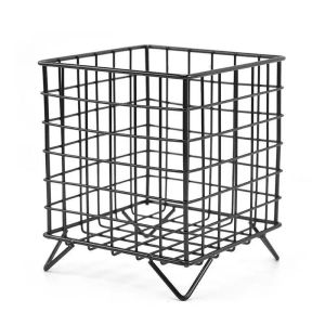 Metal Desktop Storage Basket Large Capacity Dormitory Sundry Container For Cosmetics Storage