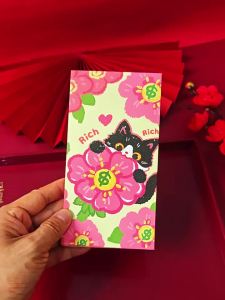 2026 Cartoon Cat Red Packets Envelope Creative Premium Cute CNY Angpao Matte-Finish Chinese New Years Money Bags  Cute Cat Red Envelope Money Packet *&*-