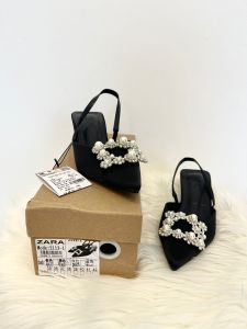 Sepatu Heels zr sling back strap- sepatu import