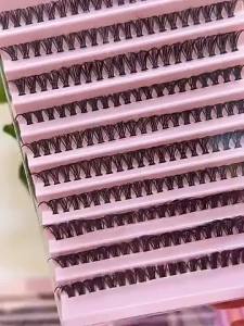 Single Flase Eyelash Extension 200 Clusters s D Curl Natural Look 8-12mm Mixed Lengths DIY Lash Kit Supplies