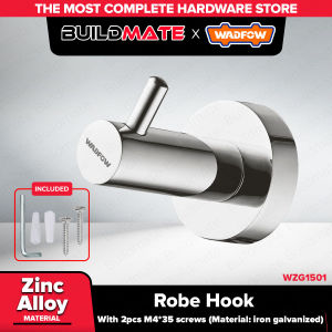 BUILDMATE x Wadfow Robe Hook for Bathroom Closet & Door Use WZG1501 WHT