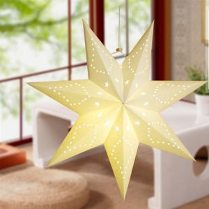 XYAX Christmas 45cm Wedding Home Decor Garden Party Light Christmas Decoration Christmas Lampshade Paper Lantern Stars Lampshade