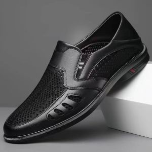 Free Shipping MenS Summer New Collection: Lightweight Simple And Breathable Mesh Slip-On Sandals Perfect For Business Casual Wear