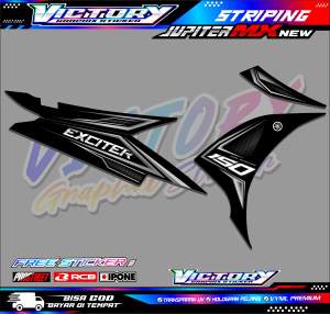 STRIPING VARIASI MOTOR YAMAHA JUPITER MX NEW / STICKER LIST MOTOR JUPITER MX BARU
