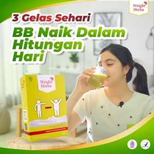 Weight Herba - Susu Penggemuk Penambah Berat Badan & Nafsu Makan Tingkatkan Kalori Kualitas Tinggi