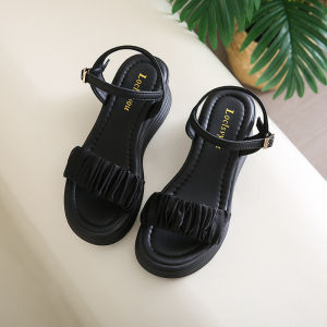 WomenS Platform Height-Increasing Sandals With Wedge Heel New Summer Style Versatile Thick-Soled Non-Slip Roman Wedding Shoes