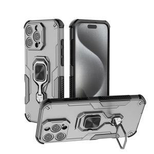 Armor Kickstand Shockproof Phone Case For iPhone 16 15 14 13 Pro Max Plus iPhone 16e iPhone 16 E Car Magnetic Holder Back Cover
