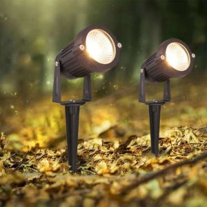 Đèn Cắm Đất Rọi Cây Đèn Chiếu Sáng Cây Cảnh Trang Trí Sân Vườn Tiểu Cảnh Ngoài Trời Điện Áp 220v Vỏ Thép Có Kháng Nước