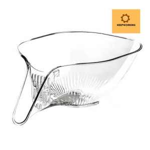 KW Multifunctional drain basket strainer container with fruit and vegetable cleaning bowl food catcher and drainer for kitchen sink