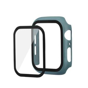 Full Case compatible with Apple Watch 49mm 41MM 45MM 38mm 42mm 40mm 44mm Matte Plastic Bumper Hard Frame Case with Glass Film iwatch ultra 2 49mm Series 9 se2 8 7 SE 6 5 4 3 2 1 case