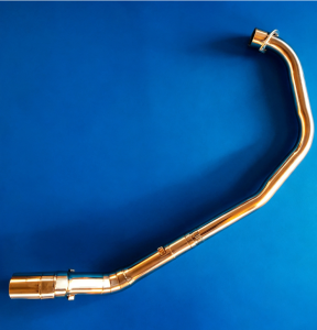 Honda winner X stainless elbow on AKrapovic long 370mm with Silencer