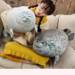 30-80cm Japan Osaka Simulation Seal Lion Pillow Seal Soft Sponge Popular Seal Plush Doll Aquarium Toy Seelöwe Doll Sea Dog Plushie