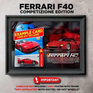 Frame Diecast Ferrari F40 Compitizione Edition Poster