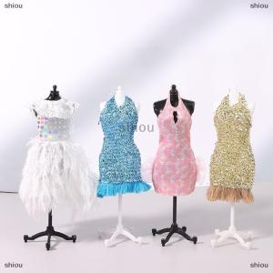 [COD] shiou Búp bê quần áo cho 30cm búp bê Quần Áo buổi tối Gown trailing váy cưới Váy công chúa ăn mặc Dollhouse trang trí nội thất phụ kiện