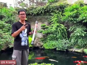 Đèn UV 75W SUV AQUA+ Tự Chìm - Diệt Rêu Tảo Khuẩn Hồ Koi Xử Lý Nước Sạch 7 Ngày