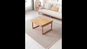 UrbanSpace SG- Coffee Table Movable Living Room Solid Wood Small Table  Square Coffee Table With Storage