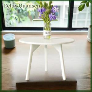 Eelux 1 Piece Dollhouse Miniature trắng vòng Bảng Mô hình mô phỏng đồ nội thất trang trí DIY phụ kiện đồ chơi