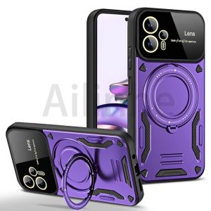 For Motorola Moto G10 G20 G30 G60 G22 4G G13 G23 G53 G22 G32 G14 G54 G84 Phone Case Magnetic Armor Ring Stand Shockproof Camera Lens Protective Phone Cover