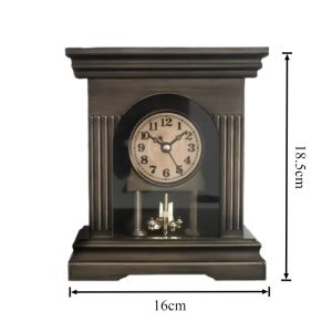 Sacesr European Desk Clock Vintage Kitchen Household Table Clock Simple Living Room Desktop Clocks Household Interior Decoration 9T1N6