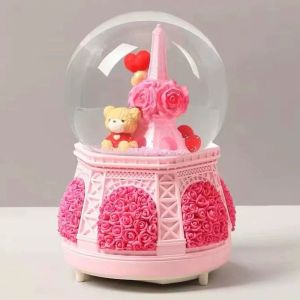 Ready Stock 12cm Luminous Crystal Ball with Music and Lighting（Local Seller）