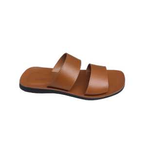 Dinnor Sandal Slop kulit Sapi Pria Keren