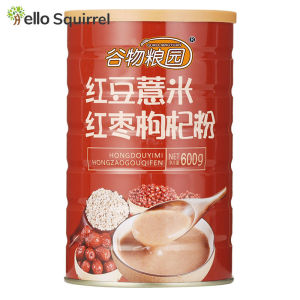 (Chinese cereal) Red bean barley wolfberry porridge meal replacement porridge coix seed powder breakfast food meal replacement porridge 600g