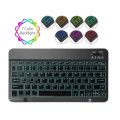 Magnetic Wireless Bluetooth Keyboard Mouse Case for Samsung Galaxy Tab S9 FE Plus A9 Plus with 7 Colors Backlight RGB Keyboard Casing Cover. 