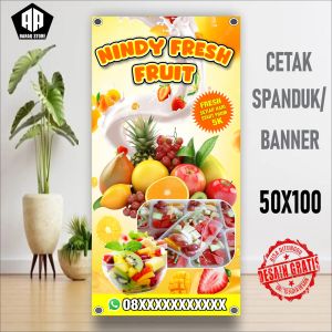 Cetak Banner Cetak Spanduk NINDY FRESH FRUIT BISA REQUEST