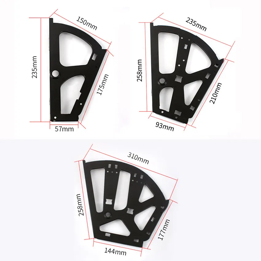2Pcs Stainless Steel Shoe Cabinet Hinges | 3-Layer Turnable Rack Replacement Fittings | For Closet Organizer