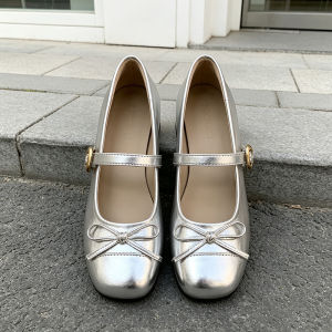 Free Shipping WomenS Low-Heeled Shallow-Toe Flats 2026 New Autumn Collection Perfect With Dresses Evening Shoes Ballet-Style JK-Style Small Leather Shoes