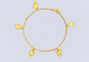 MJ Jewellery Gold Bracelet T111C 375 Gold & 916 Gold