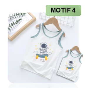 Kaos Dalam Singlet Anak Laki Laki Import Bahan Katun Combed Premium Good Quality 2-9tahun