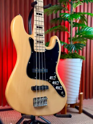 Fermata FJ-1 Jazz Bass Electric Guitar with Stainless Steel Frets - 4-String and 5-String Options