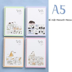 Sổ lò xo A5 kẻ ngang 120 trang lò xo kép sổ kẻ ngang ghi chép tha hồ lựa chọn -Aeneas Shop