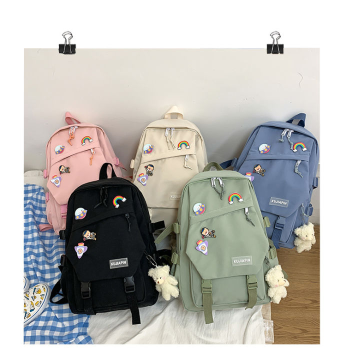 Korean Style Backpack School Bag Beg Sekolah Casual Bag Lazada